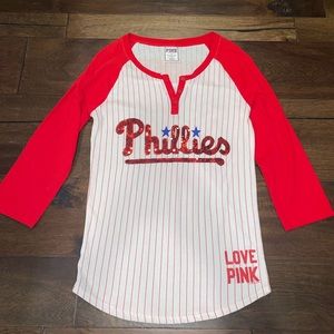 Victoria’s Secret Pink Striped Phillies Top